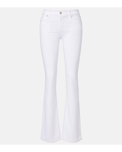 FRAME White The Rodeo Bootcut Jeans
