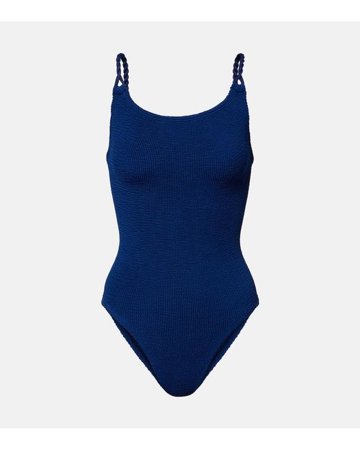Hunza G Blue Camille Swimsuit
