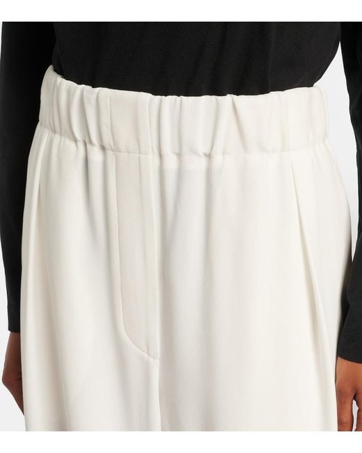 Jil Sander White Wide-Leg Pants