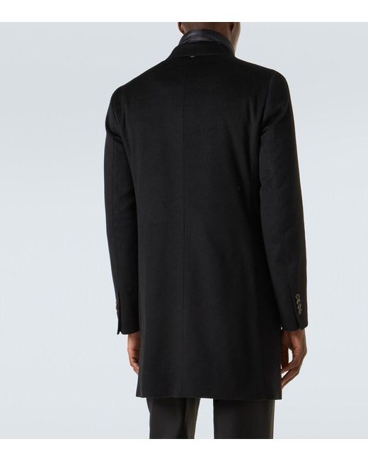 Herno Black Cashmere Coat for men