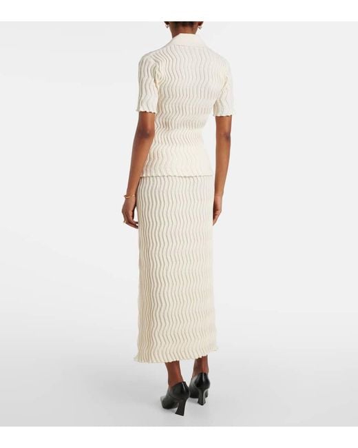 Bottega Veneta White Wool-Blend Sweater