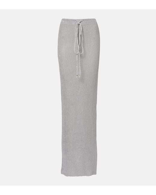 Bananhot Gray Maxirock Alma Mit Pailletten