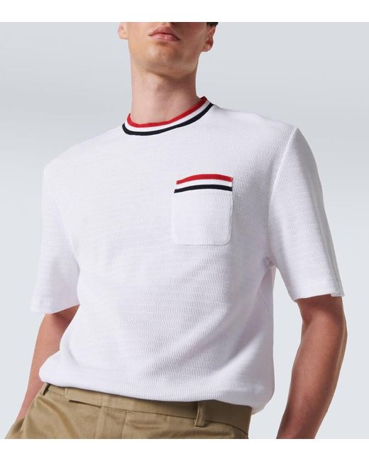Thom Browne T-Shirt aus Baumwolle in White für Herren