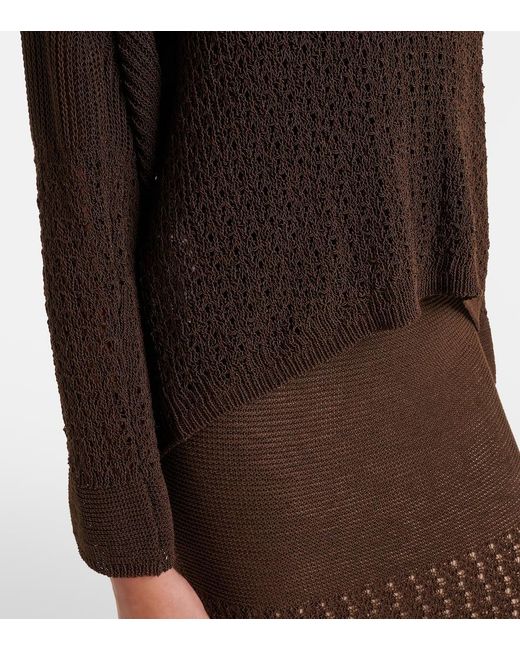 Jersey Paggi En Mezcla De Algodon Max Mara de color Black