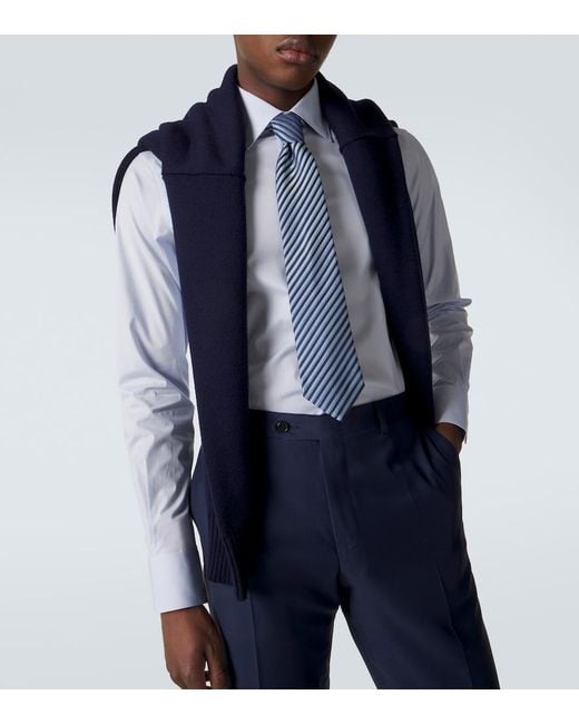 Zegna White Cotton-Blend Shirt for men