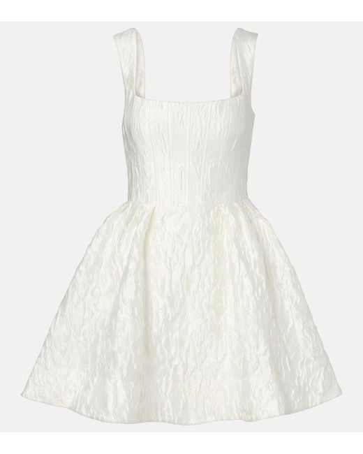 Rebecca Vallance White Bridal Vanilla Dreams Bustier Minidress