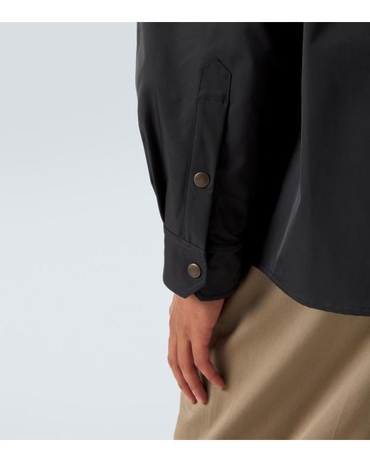 Valentino Black Vgold Technical Overshirt for men