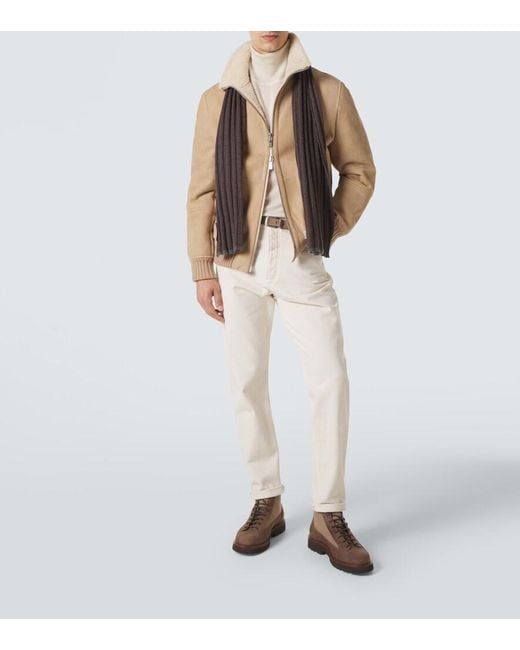 Sciarpa di Brunello Cucinelli in Brown da Uomo