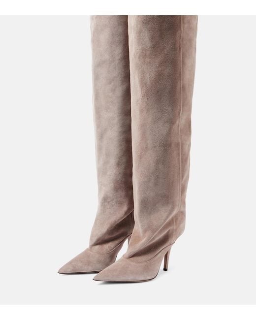 Paris Texas Brown Ines Suede Over-The-Knee Boots