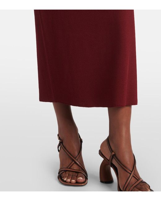 Rebecca Vallance Red Knitted Polo Dress