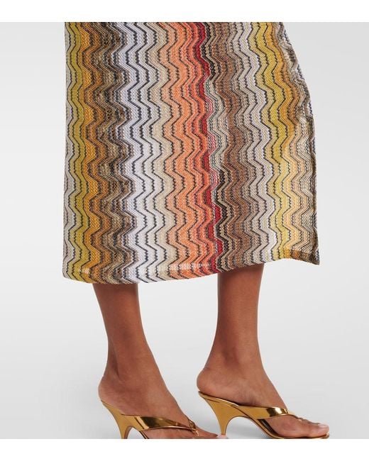 Missoni Multicolor Wave Lame Beach Dress