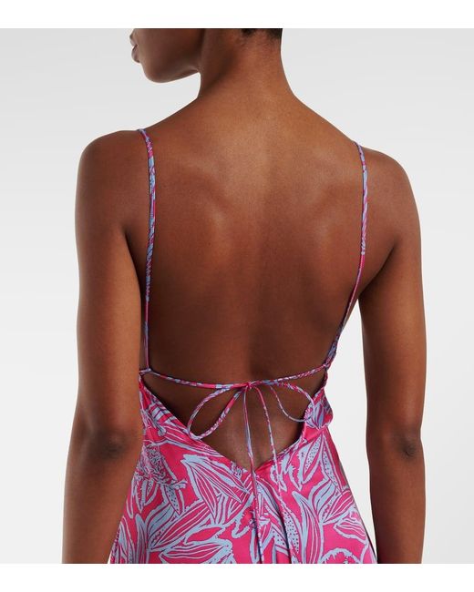 Robe Longue Imprimee Denise Poupette en coloris Purple