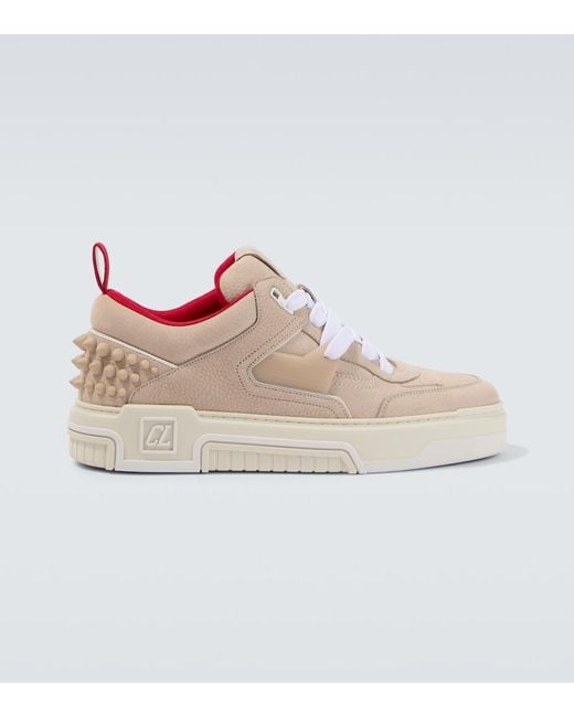 Christian Louboutin Natural Astroloubi Leather Sneakers for men