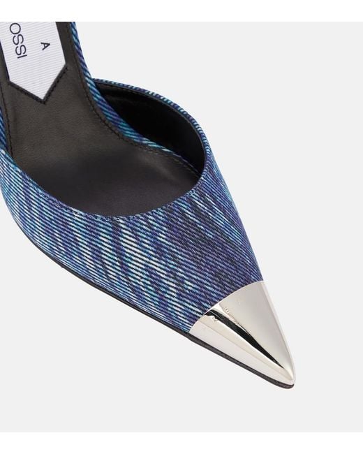 Area Blue X Sergio Rossi Denim Pumps