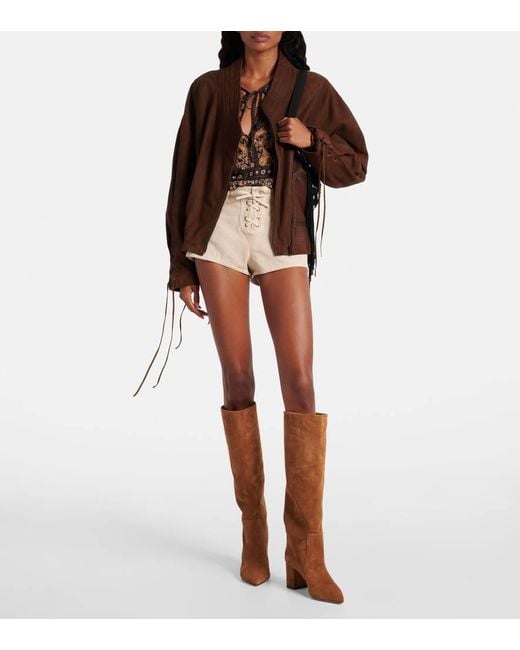 Botas Altas Anja 70 De Piel Paris Texas de color Brown