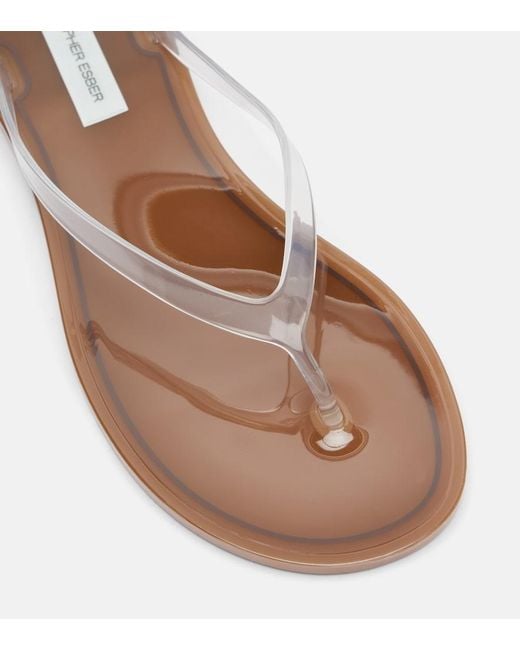 Christopher Esber White Jo Thong Sandals