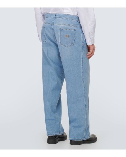 Miu Miu Blue Wide-leg Jeans for men