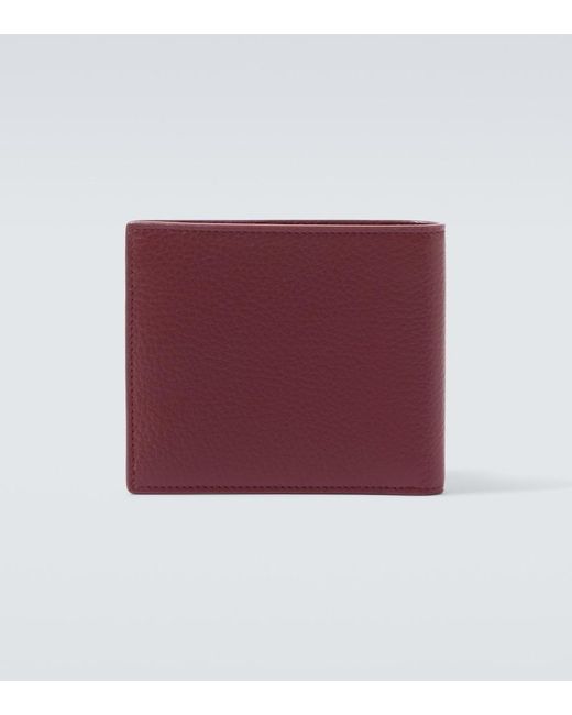 Saint Laurent Red Cassandre Leather Wallet for men
