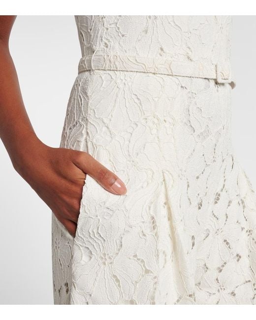 Combi-Pantalon Rebecca En Dentelle Jonathan Simkhai en coloris White