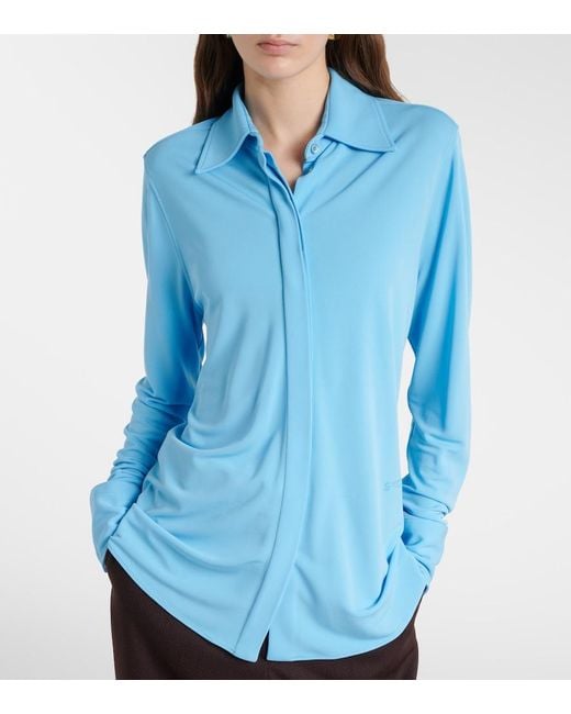 Stella McCartney Blue Poplin Shirt