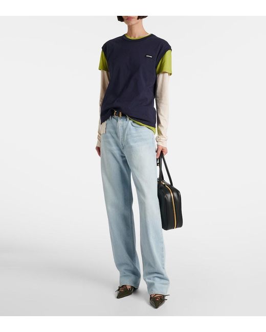 Agolde Blue Kelly High-Rise Straight Jeans