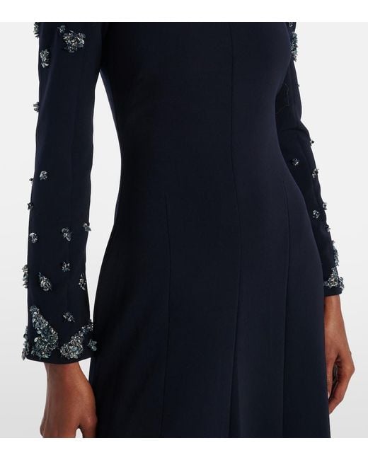 Marmar Halim Blue Embellished Gown