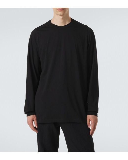 Rick Owens Black Cotton Jersey T-Shirt for men