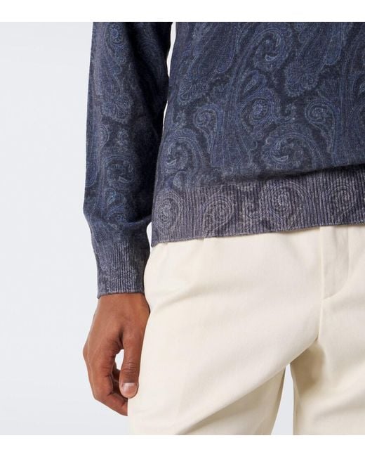Pullover di Etro in Blue da Uomo