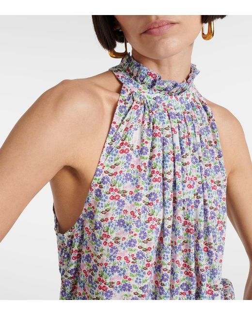 Poupette White Bianca Floral Minidress