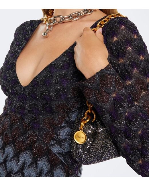Missoni Black Sequined Small Clutch