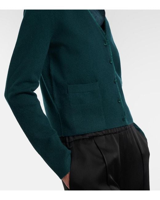 Cardigan En Laine Et Cachemire Melange Vince en coloris Green