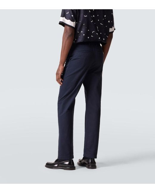 Givenchy Blue Cotton Slim Pants for men