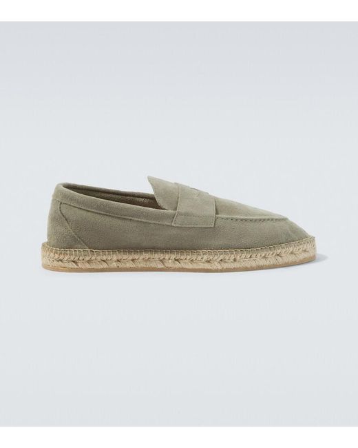 Lardini Green Suede Espadrilles for men