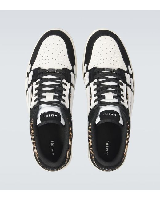 Amiri Multicolor Sneakers Leopard Skel Top Low Aus Leder