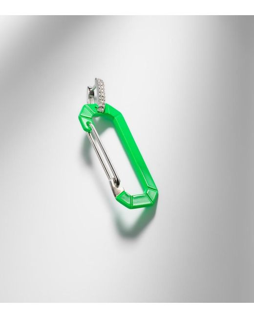 Eera Green Chiara 18Kt And Diamond Single Earring