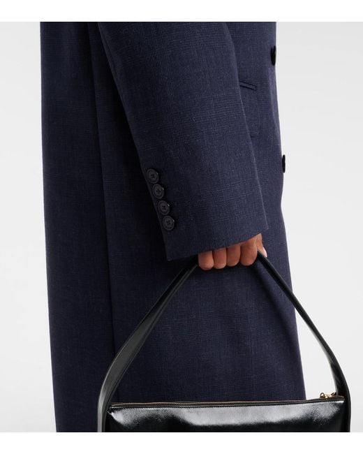 Frankie Shop Blue Jane Virgin Wool Coat