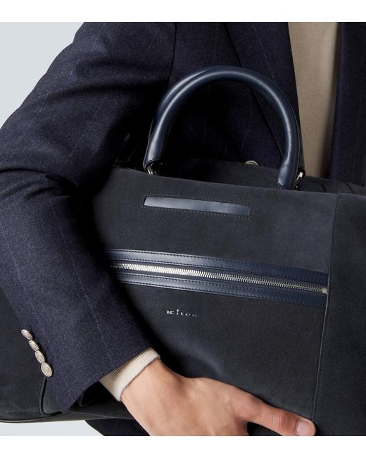 Borsa Da Viaggio di Kiton in Black da Uomo