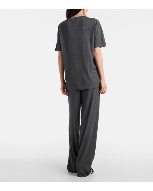 Extreme Cashmere Gray N°353 Relax Cotton-Blend Straight Pants
