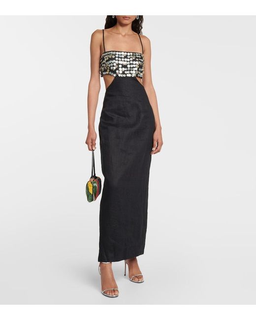Staud Black Jada Cut-out Maxi Dress