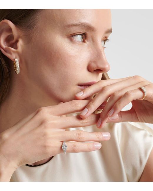 Anello Per Mignolo Petite Pave di David Yurman in White