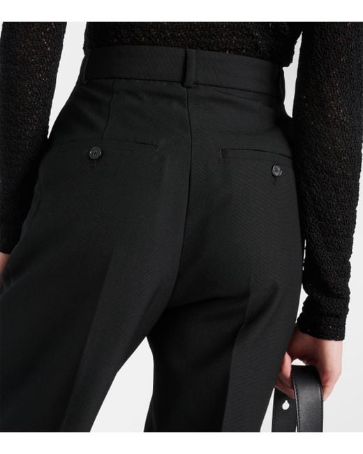 Pantalon fusele a taille haute Totême  en coloris Black