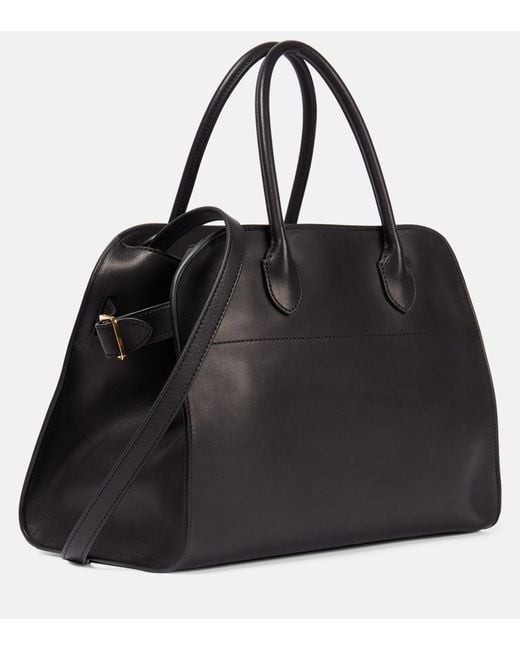The Row Margaux 12 Leather Handbag in Black | Lyst