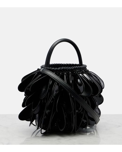 Loewe Black Shell Small Leather Bucket Bag