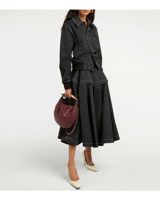 Bottega Veneta Brown Sardine Chain Intrecciato Leather Tote Bag