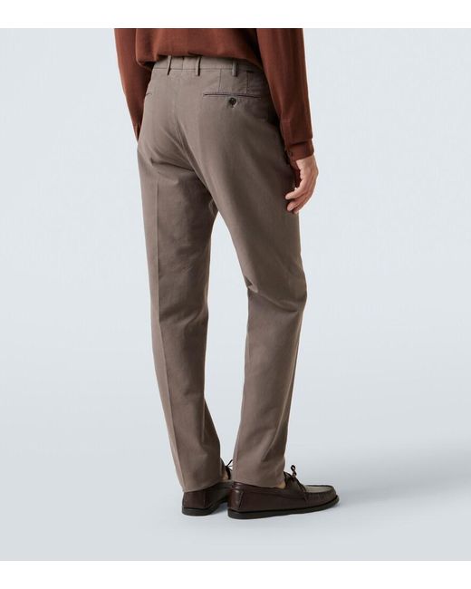 Slowear Gray Cotton Chinos for men