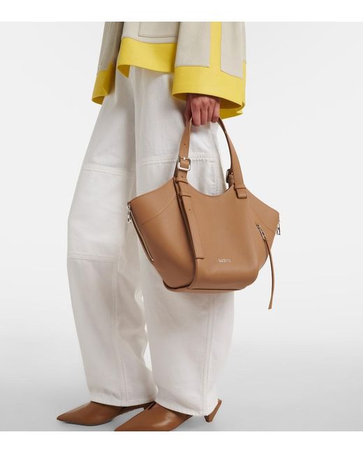 Loewe Brown Hammock Flip Medium Leather Top-Handle Bag