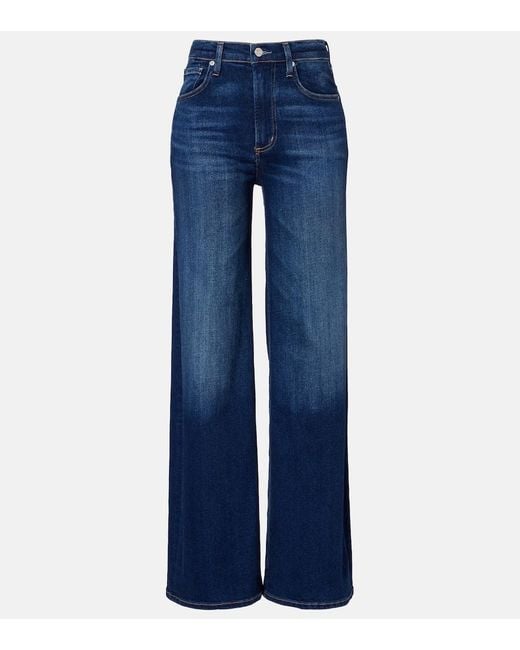 Citizens of Humanity Blue Lyra High-Rise Wide-Leg Jeans