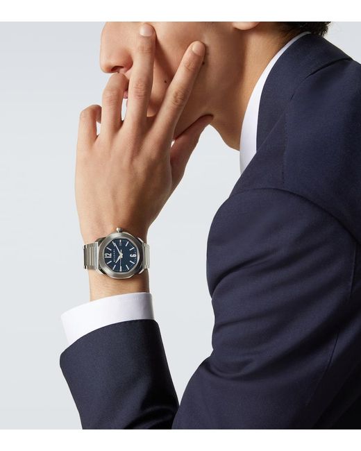 BVLGARI Uhr Octo Roma in Metallic für Herren