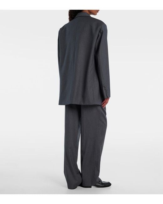 Frankie Shop Gray Gelso Oversized Blazer