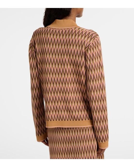 Rixo Brown Cardigan Quinley Aus Jacquard